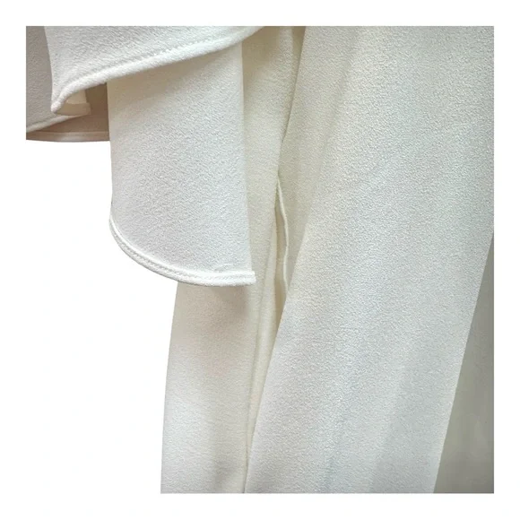 VIVIAN CHAN X REVOLVE The Dara Dress White Mini Dress with Deep V-Neck & Pockets - Picture 4 of 9